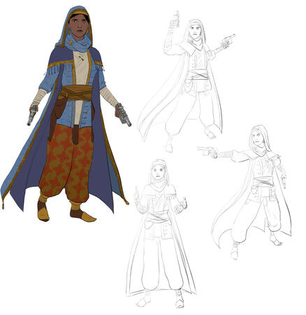 Sketch/Colored Sketch: $28